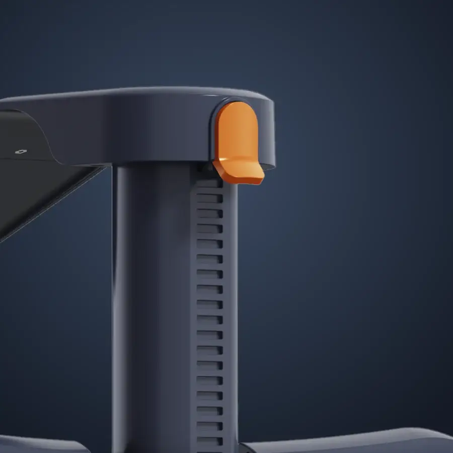 Detail oranžové západky výšky